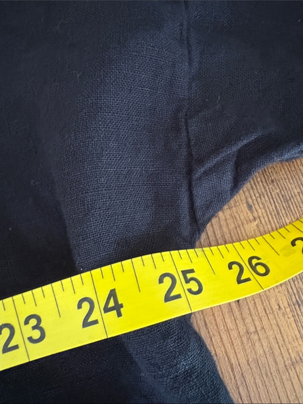 MatchPoint USA Black Linen Open Front Lagenlook Relaxed Jacket Sz L - Picture 7 of 10